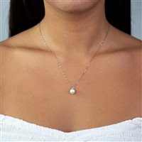 Collar Lucciole Gioielli Mujer in Oro blanco Perla CIO003/7 - CIO003/7